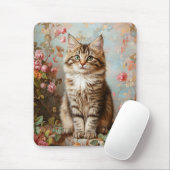 Maine Coon Kitten Schilderij Muismat (Met muis)