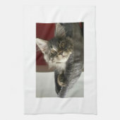 Maine Coon Kitten Tea Towel Theedoek (Verticaal)