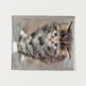 Maine Coon Kitten Wandkleed (Voorkant (horizontaal))