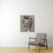 Maine Coon Kitten Wandkleed (In situ)
