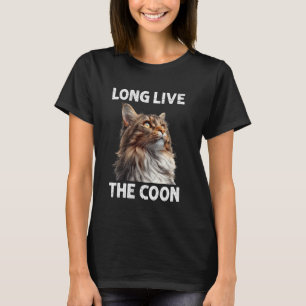 Maine Coon LANG LEVE DE COON Maine Coon Kat Eigena T-shirt