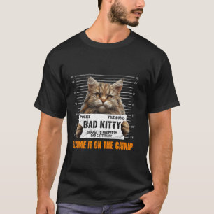 Maine Coon LEG DE SCHULD BIJ DE KATNIP Grappige Ma T-shirt