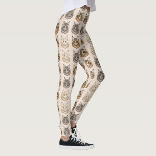 Maine Coon Lieve Kattenliefhebber Patroon Leggings
