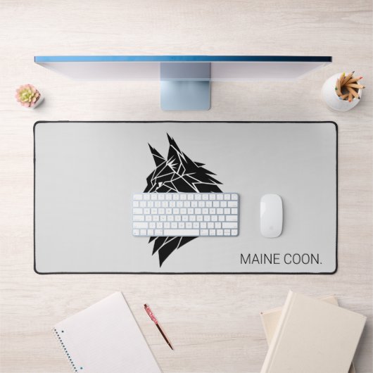 Maine Coon Majestueus Silhouet Modern Bureaumat (Kantoor 1)