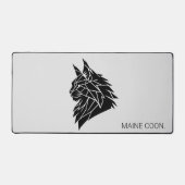 Maine Coon Majestueus Silhouet Modern Bureaumat (Voorkant)