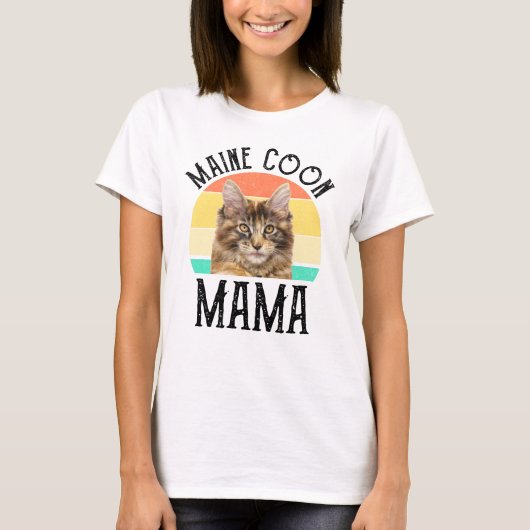 Maine Coon Mama T-shirt (Voorkant)