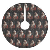 Maine Coon Met Sinterklaas Feestelijke Kerstmis Kerstboom Rok (Voorkant)