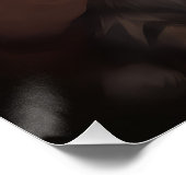 Maine Coon Met Sinterklaas Feestelijke Kerstmis Perfect Poster (Hoek)