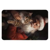 Maine Coon met Sinterklaas Festive Kerst Magneet (Horizontaal)