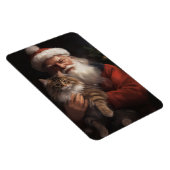 Maine Coon met Sinterklaas Festive Kerst Magneet (Rechterzijde)