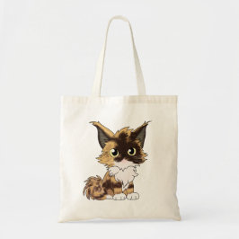 Maine coon mit Herz und Name  Tote Bag
