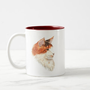 Maine Coon-Mok Tweekleurige Koffiemok