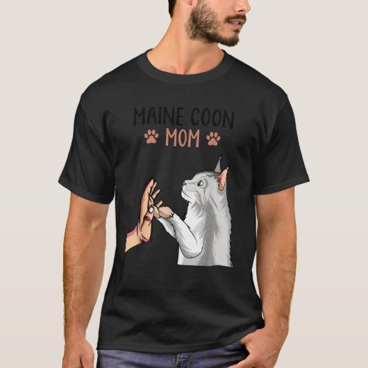 Maine Coon Mom Cat Owner Lovers  T-shirt (Voorkant)