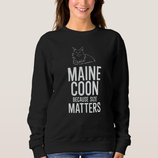 Maine Coon Omdat Maat Ertoe Doet Trui (Voorkant)