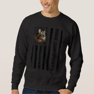 Maine Coon Opa USA Vlag Funny Maine Coon Cat L Trui