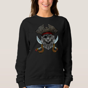 Maine Coon Pirate Cat Captain Kat met Eyepatch Trui