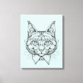 Maine Coon Portrait Canvas Afdruk (Voorkant)