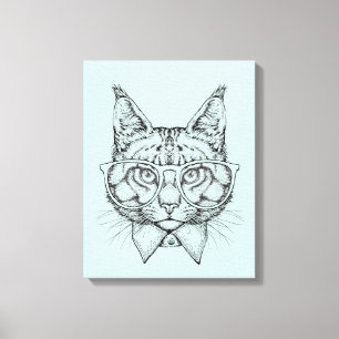Maine Coon Portrait Canvas Afdruk