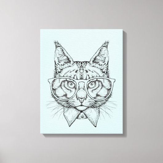 Maine Coon Portrait Canvas Afdruk (Voorkant)