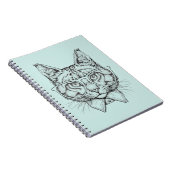 Maine Coon Portrait Notitieboek (Rechterzijde)