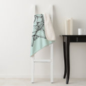 Maine Coon Portrait Sherpa Deken (In situ)