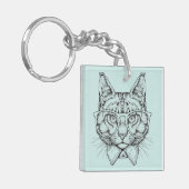 Maine Coon Portrait Sleutelhanger (Voorkant Links)