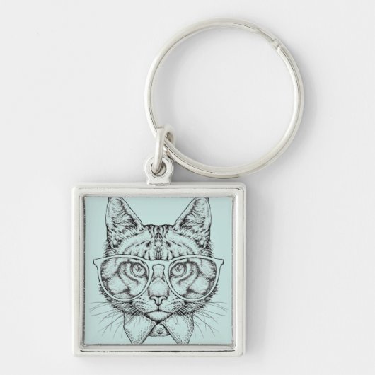 Maine Coon Portrait Sleutelhanger (Voorkant)