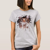 Maine Coon Portrait Splash T-Shirt (Voorkant)