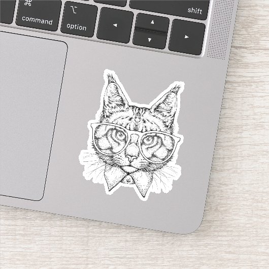 Maine Coon Portrait Sticker (Detail)