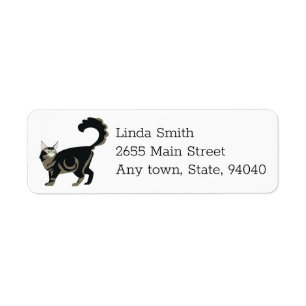 Maine Coon  Return Address Label