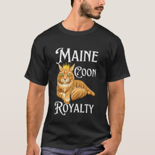 Maine Coon Royalty Vintage Kattenbezitter Trots Fe T-shirt