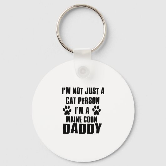 Maine Coon shirten katten Design Sleutelhanger (Voorkant)