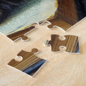 Maine Coon Sinaasappel Kat Slapen in een Tuin Legpuzzel (Zijkant)