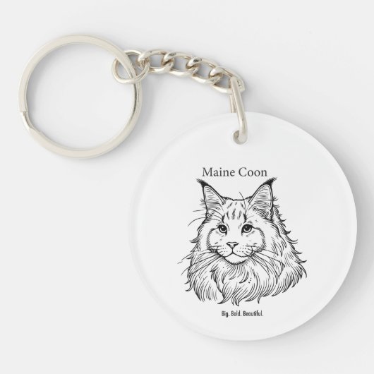 Maine Coon Sleutelhanger (Voorkant)