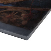 Maine Coon Snowy Sleigh Kerst Decor Snijplank (Hoek)