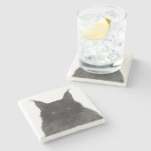 Maine Coon Stone Onderzetter (Zijkant)