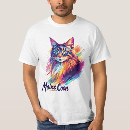 Maine Coon T-shirt (Voorkant)