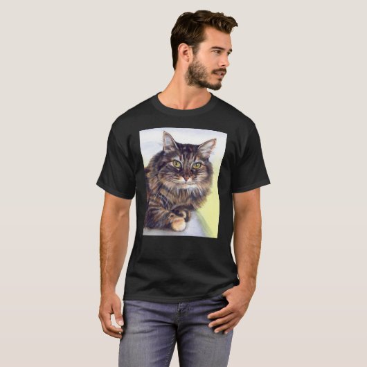Maine Coon T Shirt - Gift for Cat Lovers (Voorkant volledig)