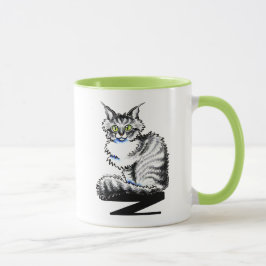 Maine Coon Tabby Cat Off-Leash Art™ Mok