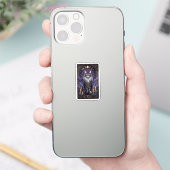 Maine Coon Tarot - De bekende Halloween Sticker (Telefoon)