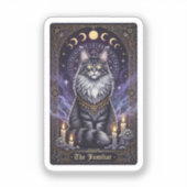 Maine Coon Tarot - De bekende Halloween Sticker (Voorkant)