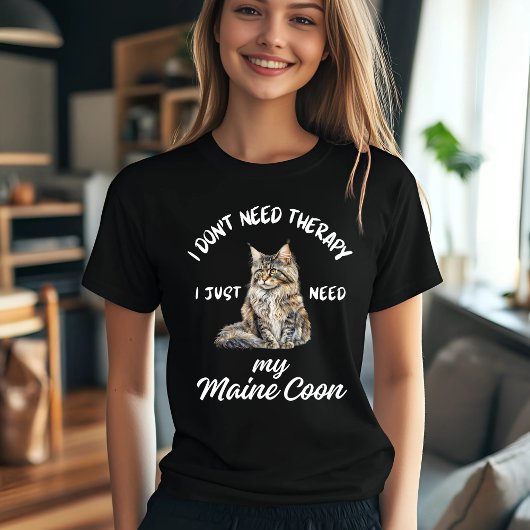 Maine Coon therapie T-shirt