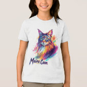 Maine Coon Tri-Blend Shirt (Voorkant)