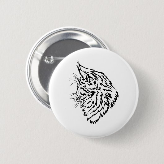 Maine Coon Tycoon Ronde Button 5,7 Cm (Voorkant /achterkant)