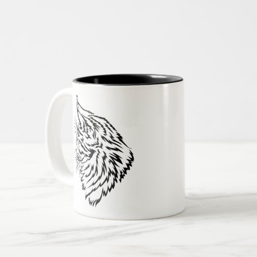 Maine Coon Tycoon Tweekleurige Koffiemok (Voorkant links)