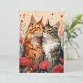 Maine Coon Valentijnsdag  Feestdagenkaart (Staand voorkant)