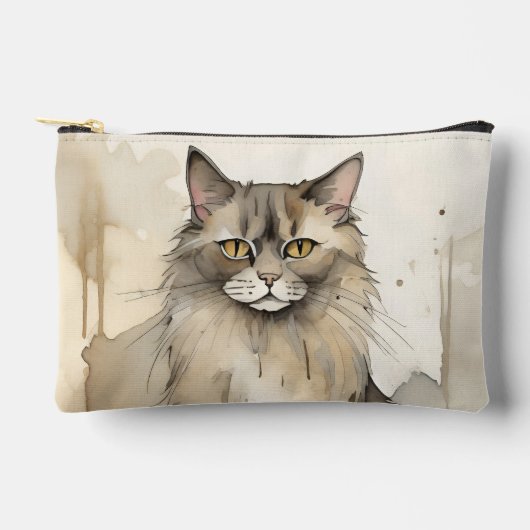 Maine Coon Waterverf Etui (Voorkant)