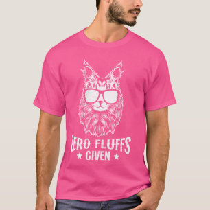Maine Coon ZERO FLUFFS GEGEVEN Funny Maine Coon Ei T-shirt