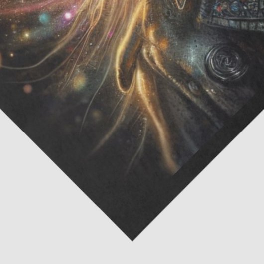 Maine Coone grillige Steampunk Decoupage Tissuepapier (Detail)