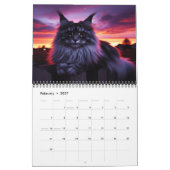 Maine Coons 202x de reis van een jaar Kalender (Feb 2027)